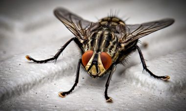 closeup-photo-of-black-and-gray-housefly-on-white-surface-1046492